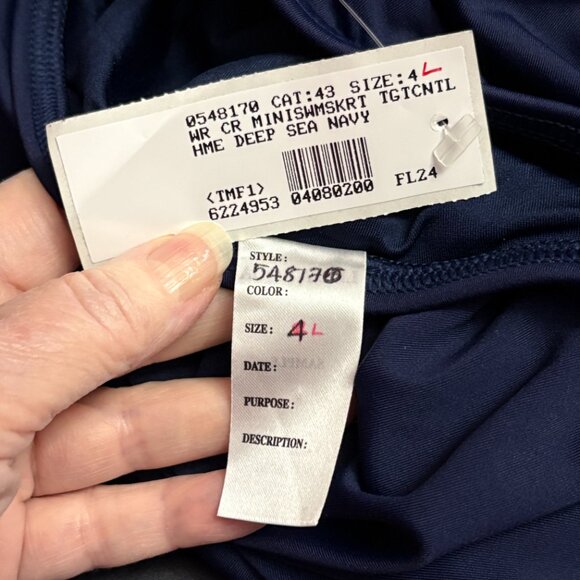 Lands' End Mini Swim Skirt - Size: 4 Long - NWT - Picture 8 of 14